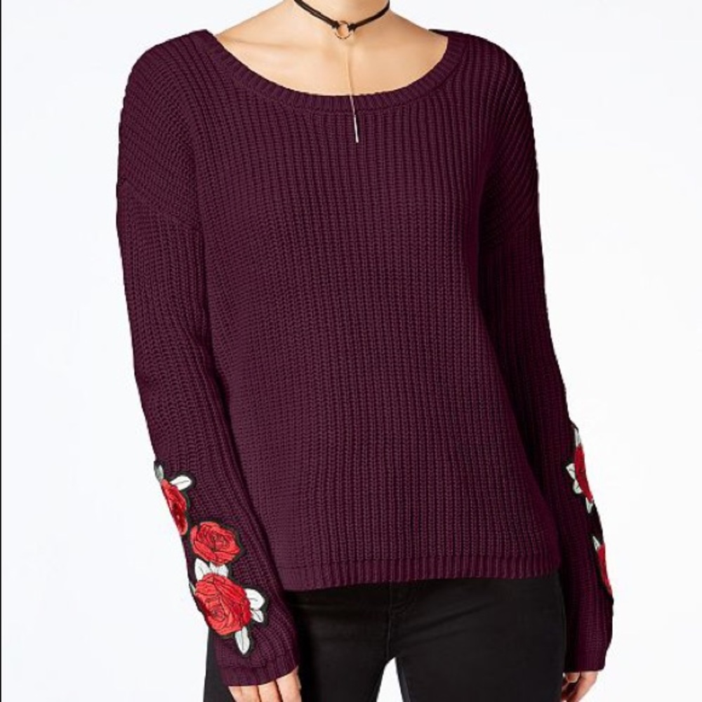 Crave Fame burgundy sweater
